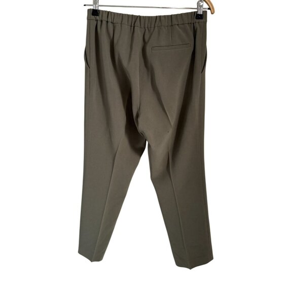 Theory Womens Olive Green Trecca Pull-On Modern Crepe Pants Size 8 - Picture 5 of 7
